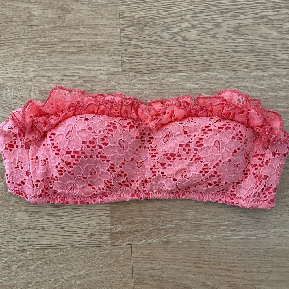 Betsey Johnson Bandeou Bikini Top